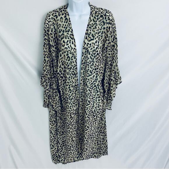Umgee Animal Print Sheer Swim Cover Size Medium - Picture 1 of 9